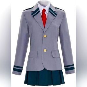 Uraraka My Hero Academia Uniform Cosplay with Wig L XL